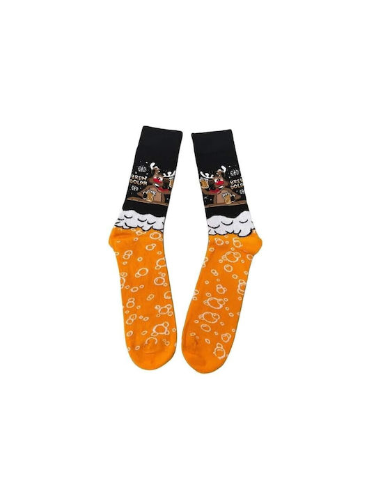 Ekmen Men's Christmas Socks Yellow