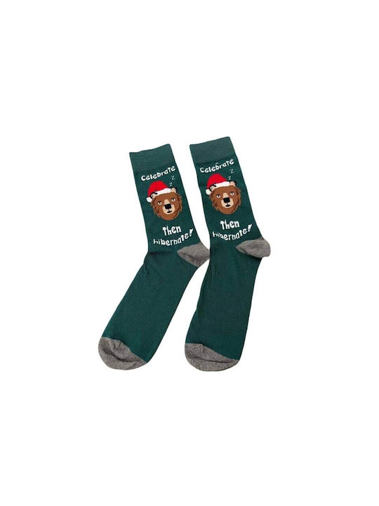 Ekmen Men's Christmas Socks Green