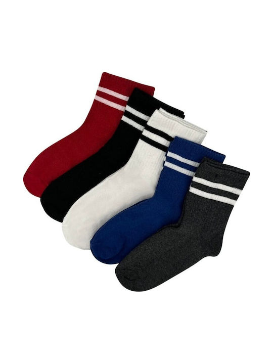 V-store Gemusterte Socken Mehrfarbig 5Pack