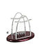 Newton's Cradle for Office Decor Accessories made of Metallic 18x14x10cm in Brown color