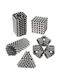 216 Magnetische Kugeln für Bürodeko aus Metallisch in Silber Farbe