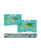 Scratch World Map Scratch Map for Office Decoration 88x52cm
