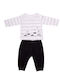 Babybol Kids Set with Pants Winter 2pcs Gray