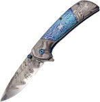 Amont Pocket Knife Blue with Blade made of Stainless Steel