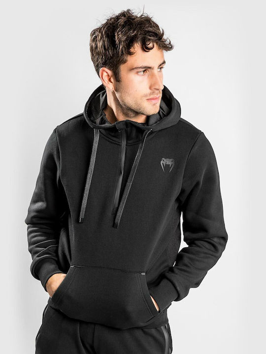 Venum Men's Sweatshirt with Hood and Pockets Black