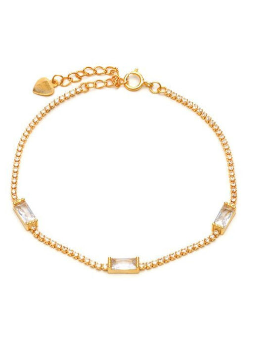 Papoulidis Jewellery Bracelet Riviera made of Silver Gold Plated