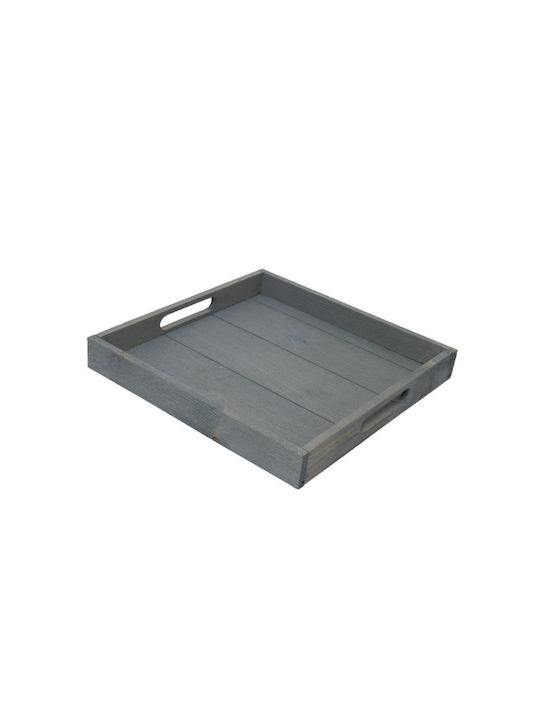 Serving tray 38x38x4.5cm Grey Kaeming