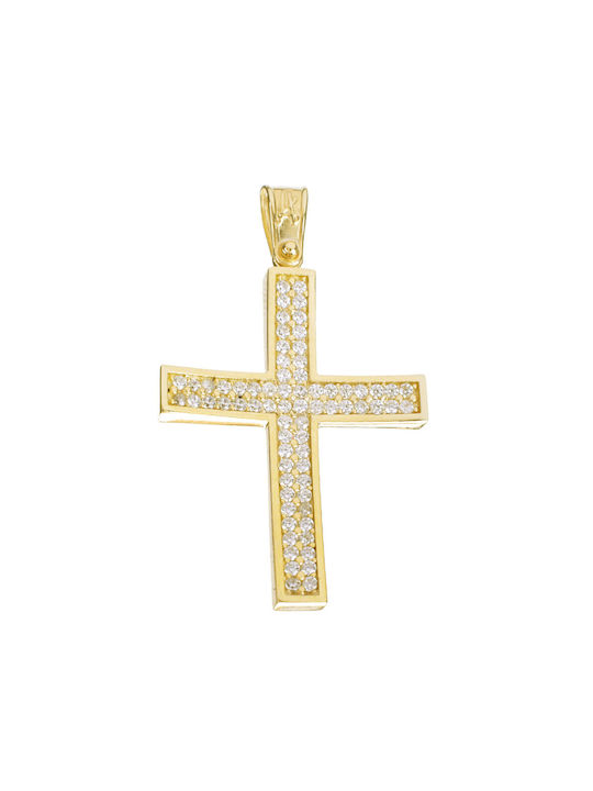 Gatsa Women's Gold Cross 14K