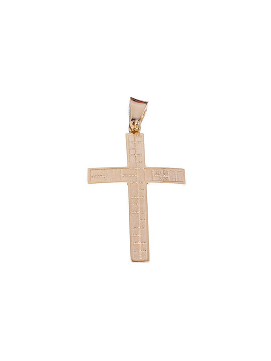 Gatsa Men's Gold Cross 14K