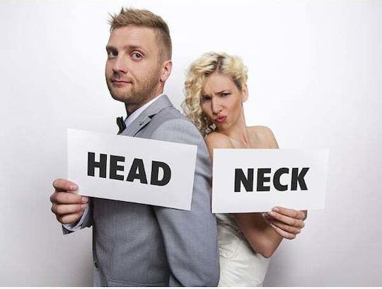 PartyDeco Photo Booth Prop για Party με Θέμα "Γάμος" από Χαρτί Σετ 2τμχ TDZ9