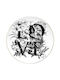 Fine Round Ceramic White Coaster 10cm