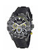 Nautica NST Watch Chronograph Battery with Black Rubber Strap