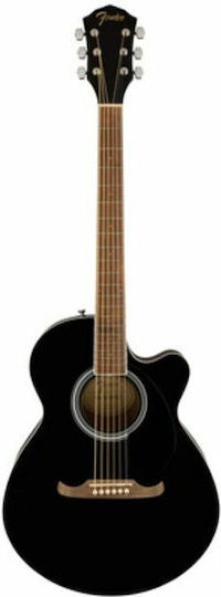 Fender Akustisch Gitarre Ausschnitt Schwarz