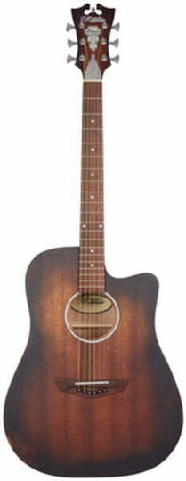 D'Angelico Acoustic Guitar Premier Cutaway Brown