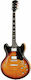 Larry Carlton Electric Guitar ES with HH Pickups Arrangement Vintage Sunburst