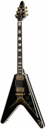 Gibson Custom Chitară Electrică Flying V cu HH Configurație Doze Ebony cu Husă