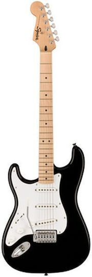 Squier Sonic Електрическа Китара Stratocaster с SSS Конфигурация на Пикапите Черен