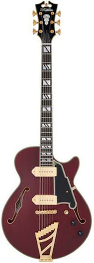 D'Angelico Elektrische Gitarre Einfacher Schnitt mit SS Tonabnehmerkonfiguration Weiß