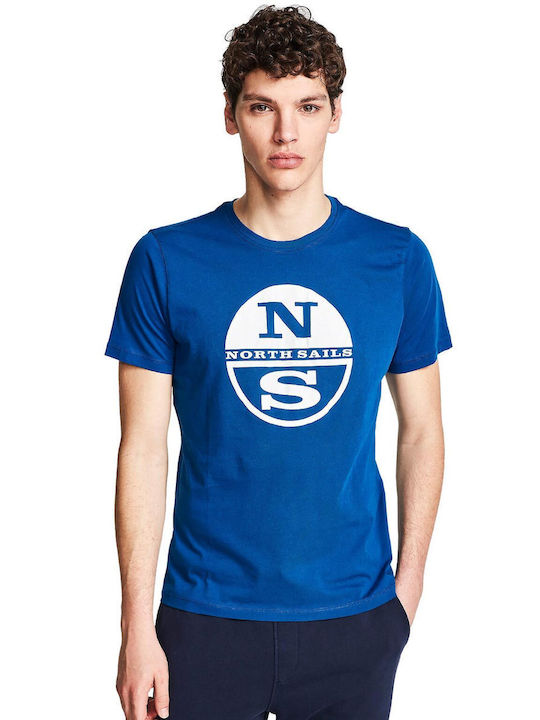 North Sails Herren T-Shirt Kurzarm Blau