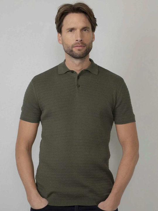 Petrol Industries Men's Short Sleeve Blouse Polo Khaki