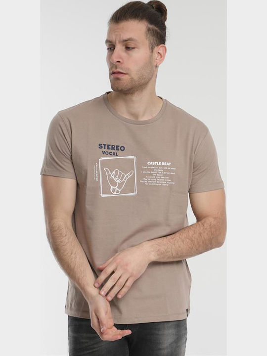 Van Hipster T-shirt Μπεζ
