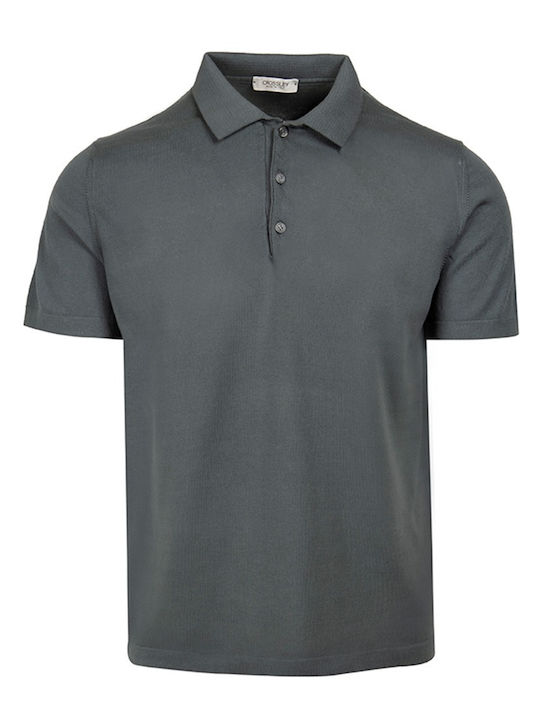 Crossley Men's Short Sleeve Blouse Polo Gray