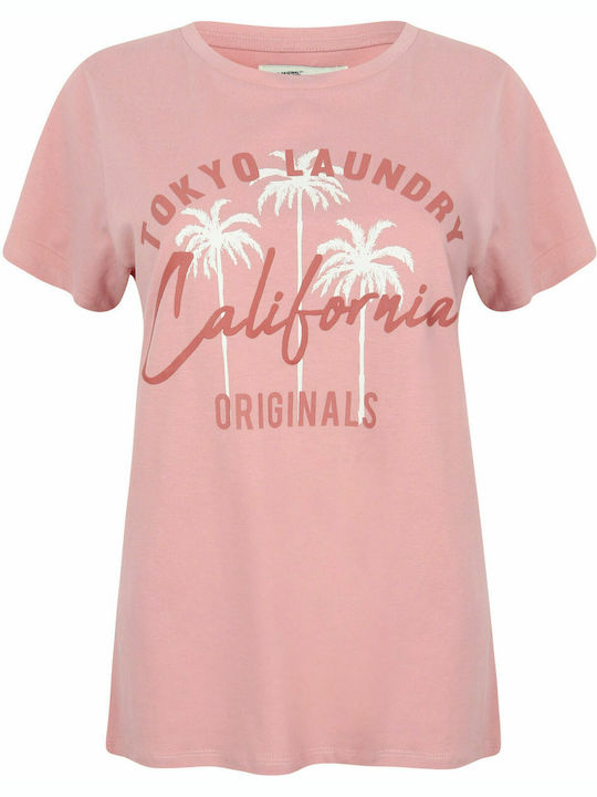 Tokyo Laundry Women's T-shirt Pink
