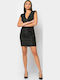Rochii de Seara Mini Wrap-Around Negru