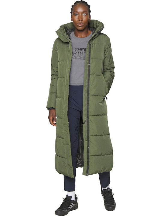 Icepeak Μακρύ Γυναικείο Puffer Μπουφάν για Χειμ...
