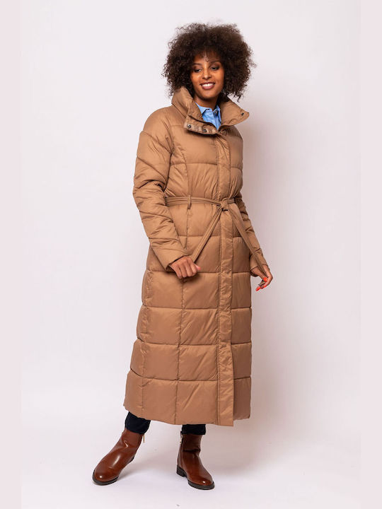 Heavy Tools Kurz Damen Puffer Jacke für Winter Gelb