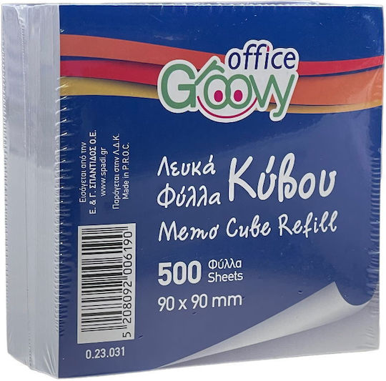 Spadi Notes Pad Cube 500 Sheets White 9x9cm