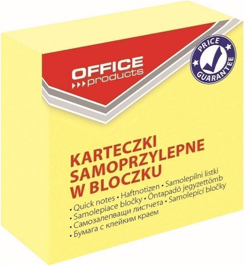 Office Point Χαρτάκια Σημειώσεων σε Κύβο 400 Φύλλων Κίτρινα 5x5εκ.