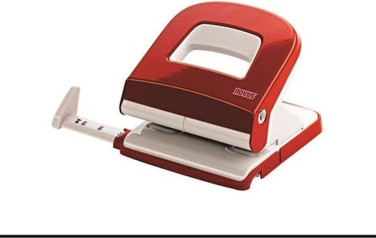 Novus Paper Punches with Guide 2-Hole Punch in Red Color