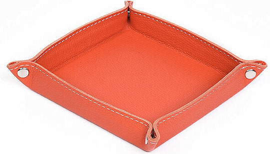 Pencil Case Din Piele În Culoare Portocalie 1 Bucată