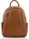 Leather Women's Bag Backpack Brown
