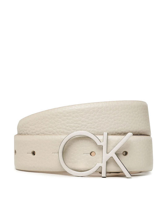 RE-Lock Leder Damen Gürtel Beige