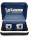 Legend Accessories Cufflinks of Silver Black