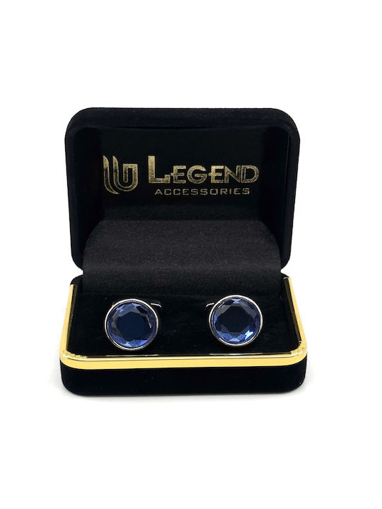 Legend Accessories Manschettenknöpfe aus Silber in Silber Farbe