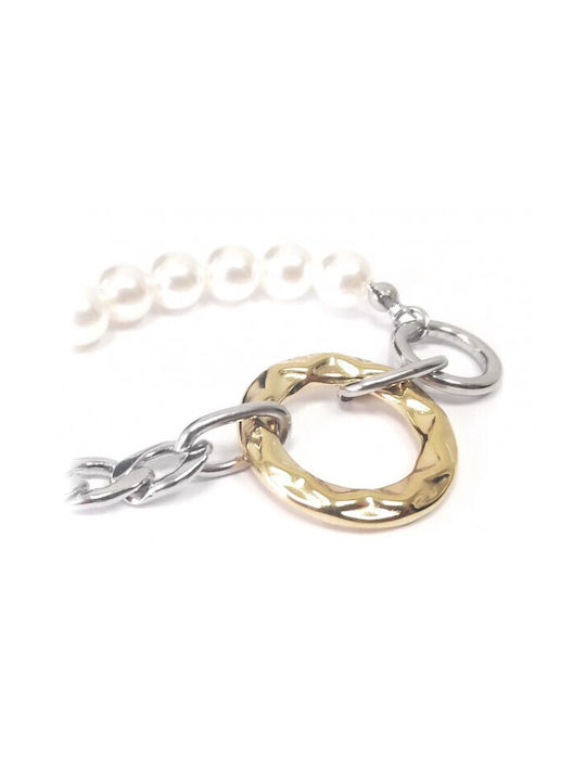 Karma Gifts Halskette aus Vergoldet Stahl mit Perlen