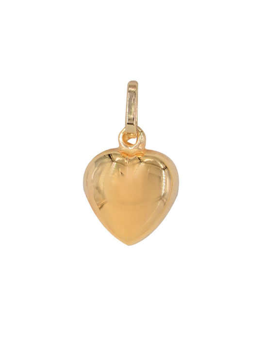 Tasoulis Jewellery Collection Charm with design Heart from Gold 14K