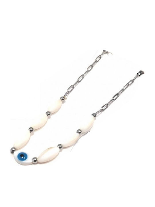 Karma Gifts Stainless Steel Anklet with Pearls