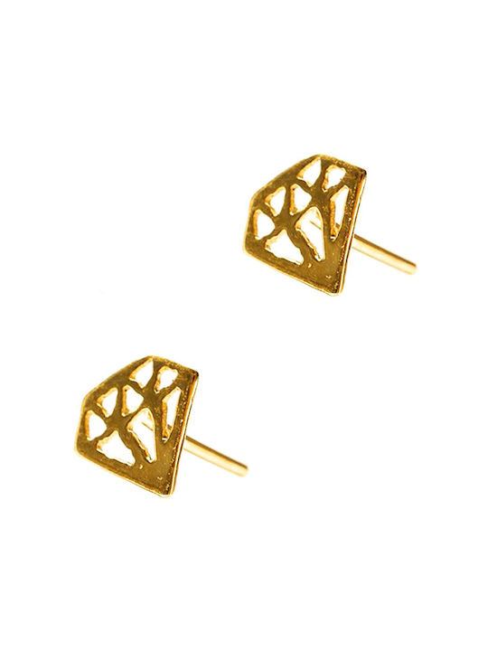 Gatsa Earrings from Gold 9K with Diamond