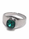 Karma Gifts Ring with Stones made of Steel Gold Plated
