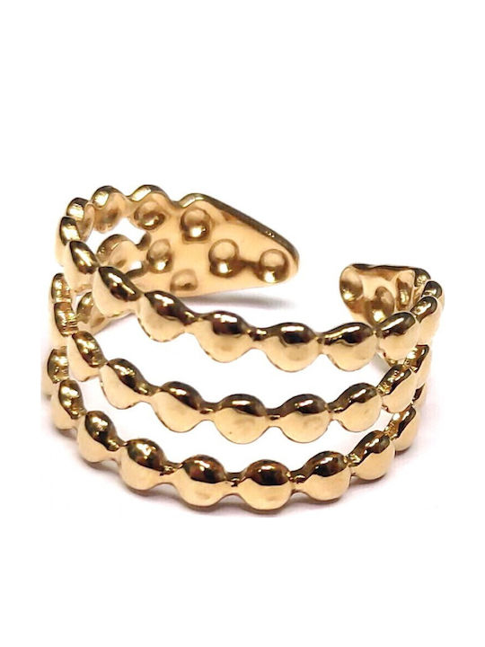 Karma Gifts Ring made of Steel Gold Plated
