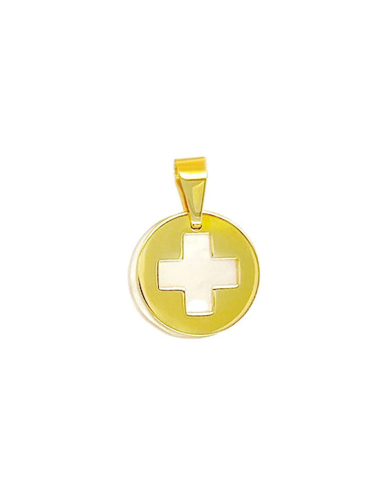 Xryseio Women's Gold Cross 14K