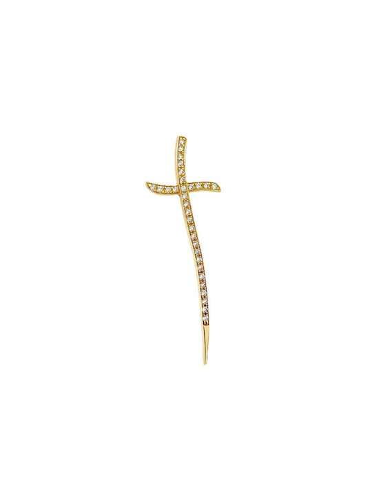 Xryseio Damen Gold Kreuz 14K