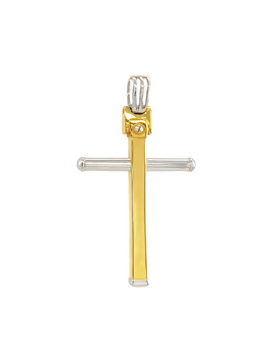 Xryseio Herren Gold Kreuz 18K