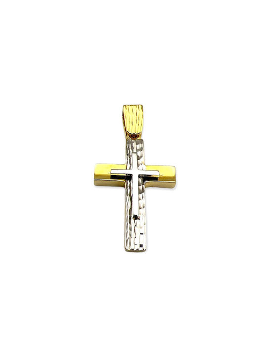 Xryseio Herren Gold Kreuz 14K