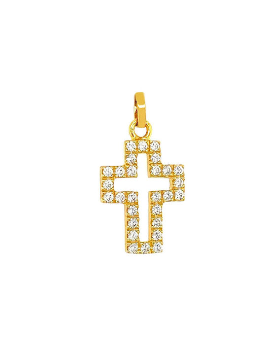 Xryseio Damen Gold Kreuz 14K