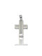 Mentzos White Gold Cross 14K